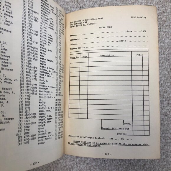 Vintage "The Museum Of Historical Arms" Booklet Miami Beach FL Ephemera Antique - Picture 12 of 16